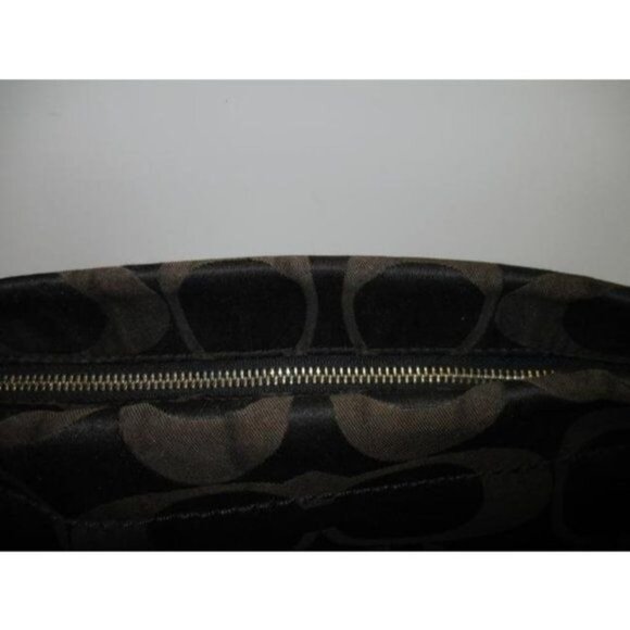 *COACH 1941 Hobo Brown Canvas Chrome Hardware - Picture 6 of 8